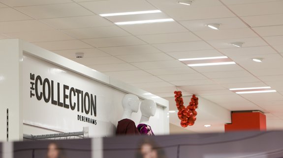 LEDs in action at Debenhams' new Scunthorpe department store.