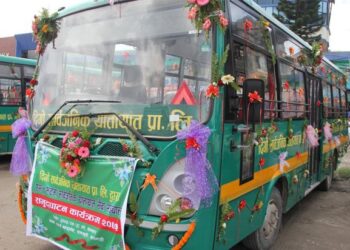 Fleet of low-emission buses rolled out in Kathmandu