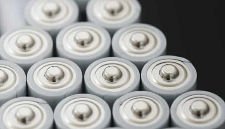 Stack of batteries to store electricity