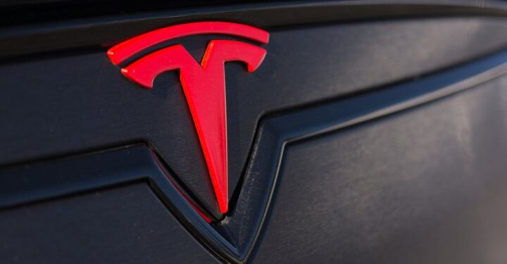 Tesla badge