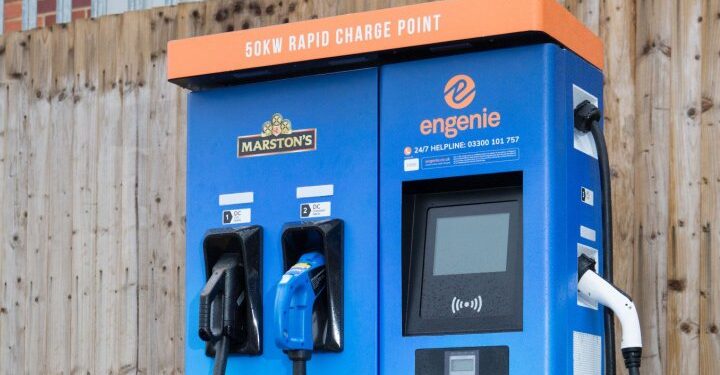 Marston’s pub restaurants get 100% clean EV chargers in new deal