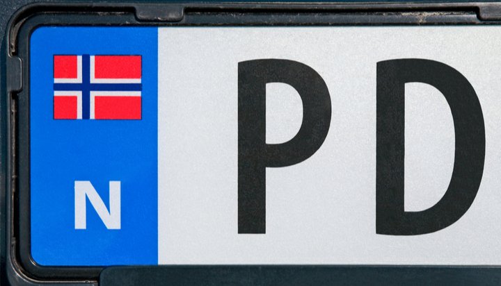 Norwegian registration plate