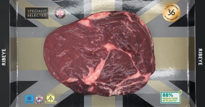 Aldi kicks plastic waste in the rump with cardboard steak packets
