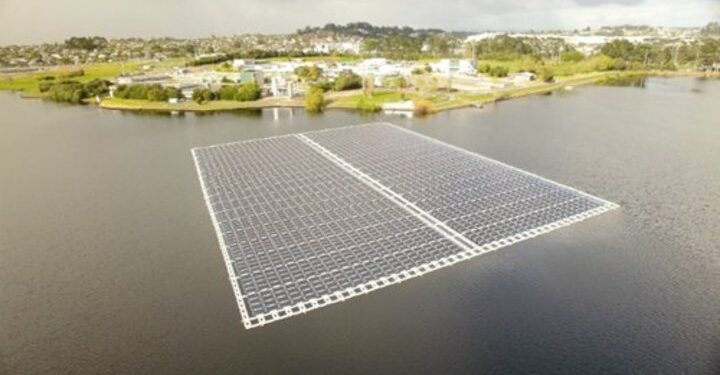 New Zealand welcomes first floating solar project in wastewater facility