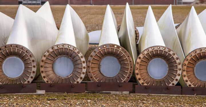 Recycled wind turbine blades can help clean up cement production – but how?