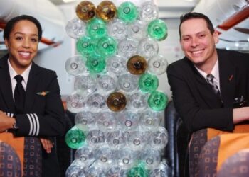 easyJet says welcome aboard to recycled plastic flight crew uniforms