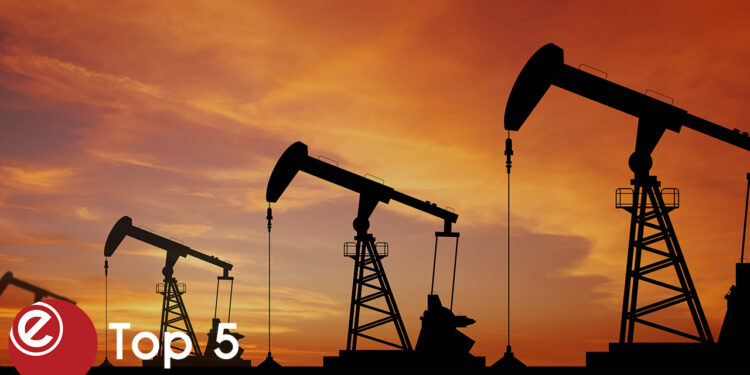 Which are the top 5 oil-producing countries in the world?