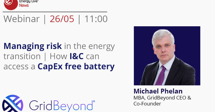 Webinar: Managing risk in the energy transition | How I&C can access a CapEx free battery