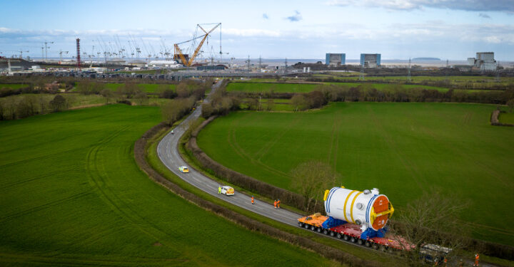 First reactor to be built in more than 30 years arrives at Hinkley Point C
