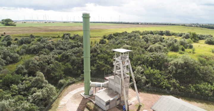 How can energy be stored 760 metres underground in a disused mine?