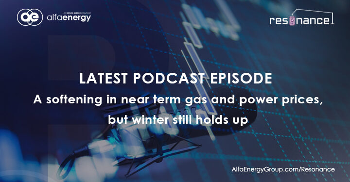 A softening in near term gas and power prices, but winter still holds up