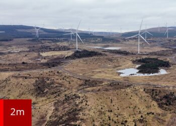 Former coal mine transformed into thriving wind farm