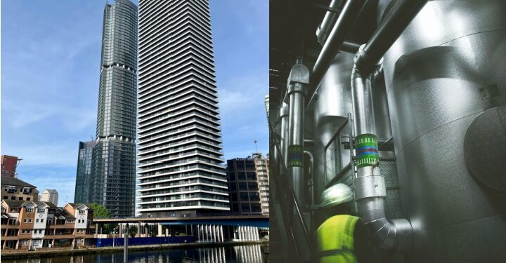 Veolia powers Canary Wharf towers with low carbon energy