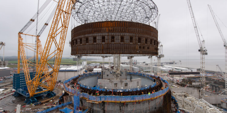 Last liner ring installed at Hinkley Point C’s second reactor