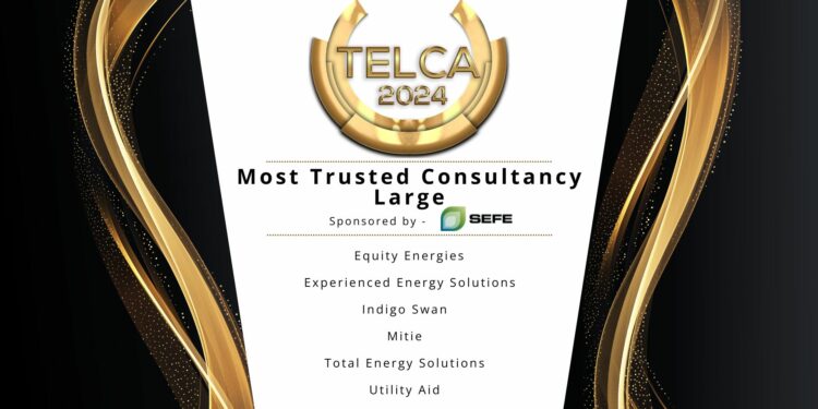 Most Trusted Consultancy – Large Shortlist for TELCA 2024: Celebrating Trusted Leaders in Energy