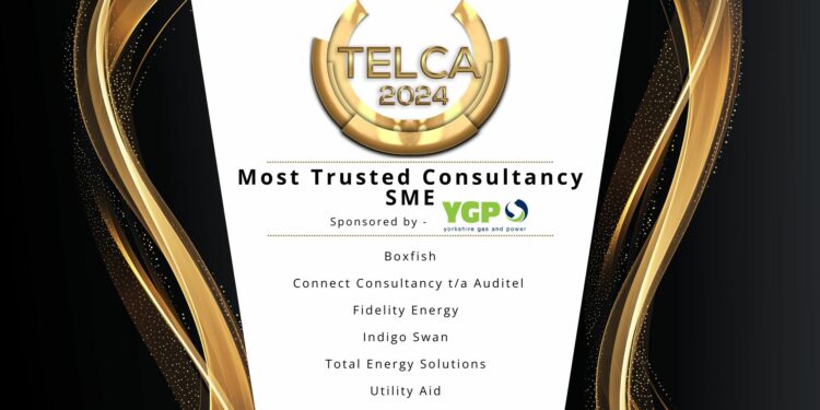 Most Trusted Consultancy – SME Shortlist for TELCA 2024: Honouring Trusted Leaders in Energy Consultancy
