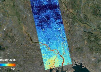 Satellite reveals Tokyo hotspots