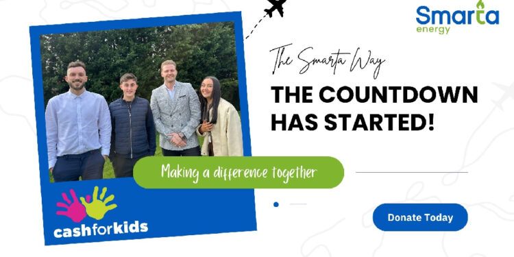 Smarta Energy takes the leap for charity with cash for kids skydive