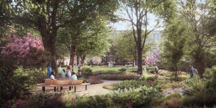 Grosvenor Square gets ‘climate positive’ garden transformation