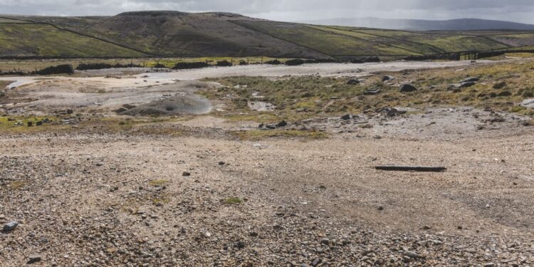 Soil polluted by metal mines